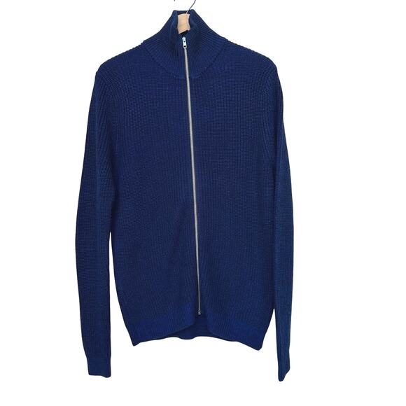 Calibrate Men’s Full Zip Sweater - Size M - Merino Wool Blend - Picture 1 of 6